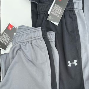 Under Armour Boys Brawler Pants YMD Grey and Black 2 pairs sold together